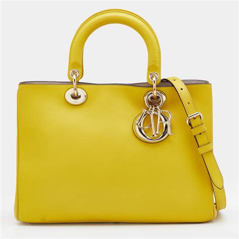 dior yellow|dior leather handbags.